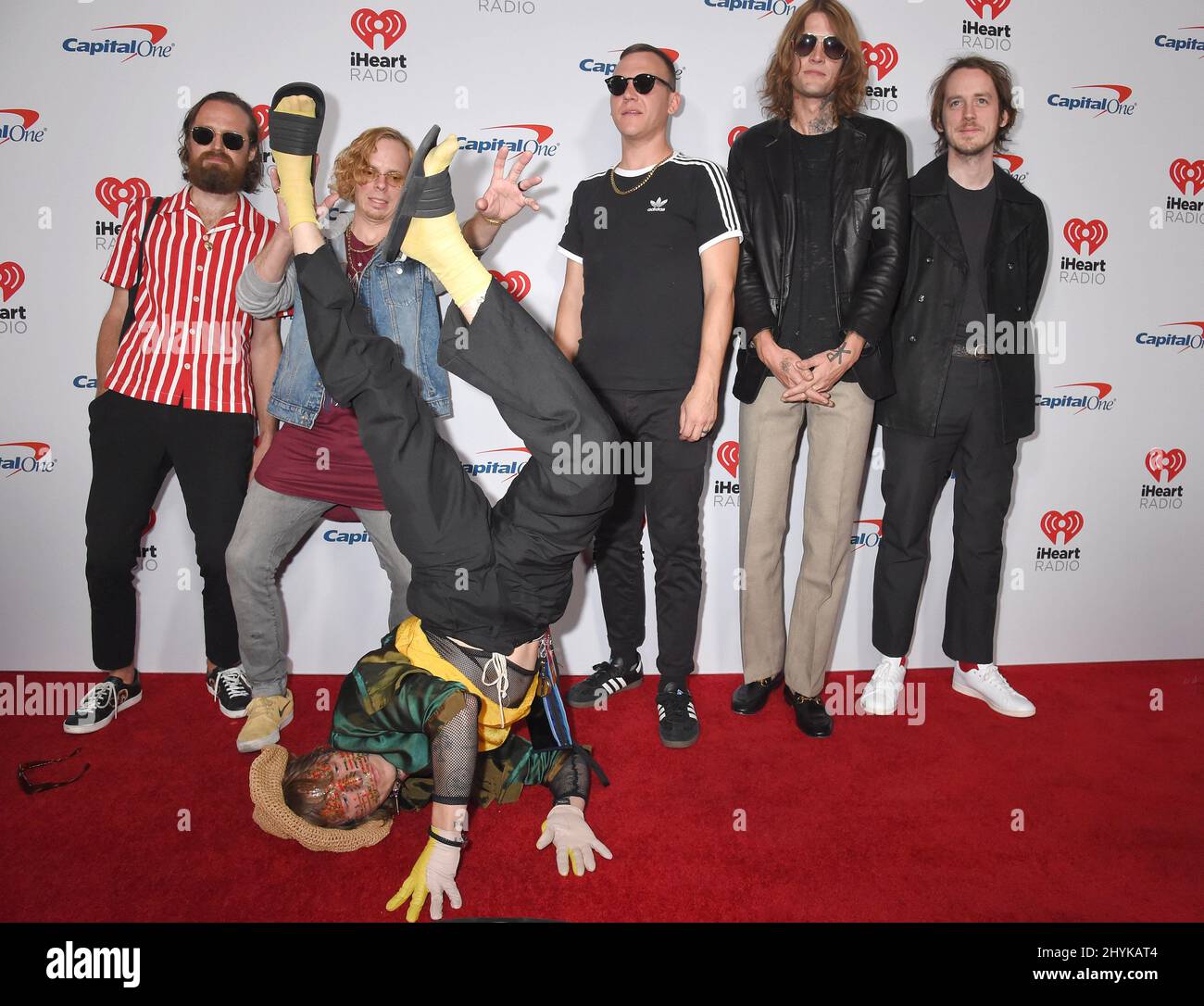 Cage the Elephant al Festival musicale iHeartRadio del 2019 che si tiene presso la T-Mobile Arena Foto Stock