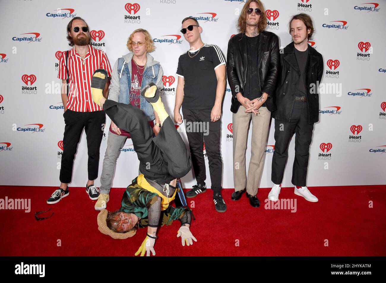 Cage the Elephant al Festival musicale iHeartRadio del 2019 che si tiene presso la T-Mobile Arena Foto Stock