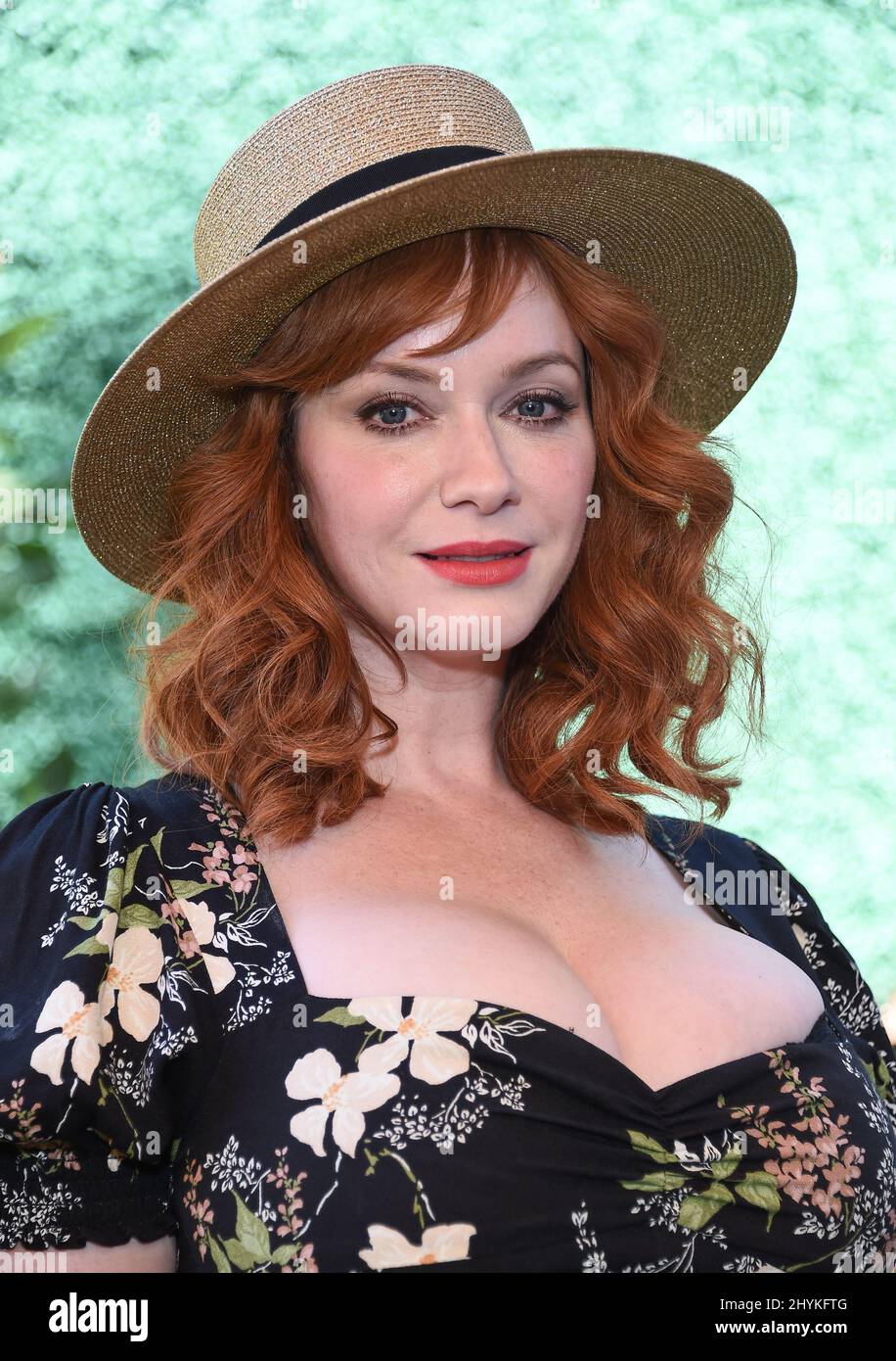 Christina Hendricks arriva al Veuve Clicquot Polo Classic 2019 al Will Rogers state Park il 05 ottobre 2019 a Pacific Palisades. Foto Stock