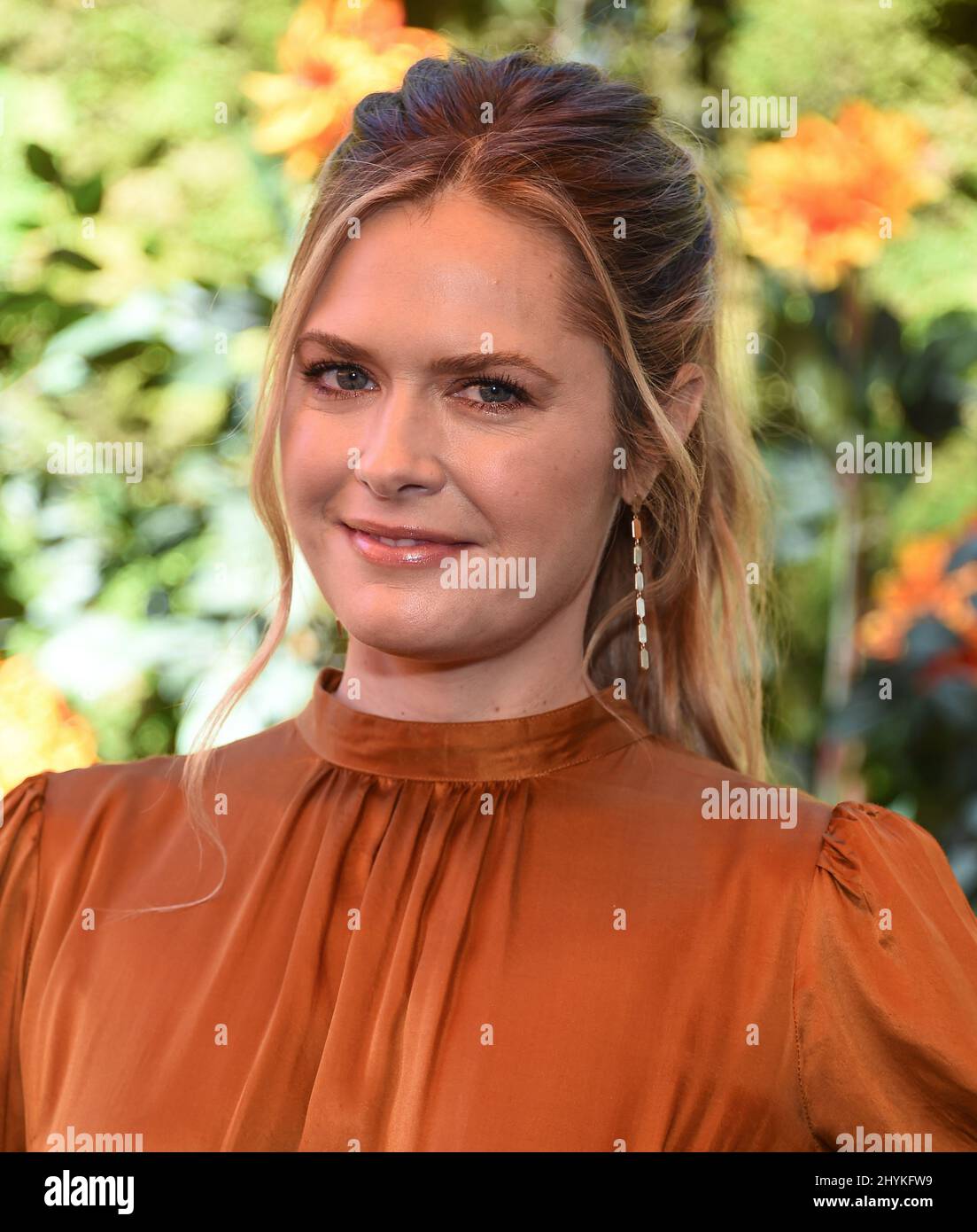 Maggie Lawson arriva al Veuve Clicquot Polo Classic 2019 al Will Rogers state Park il 05 ottobre 2019 a Pacific Palisades. Foto Stock