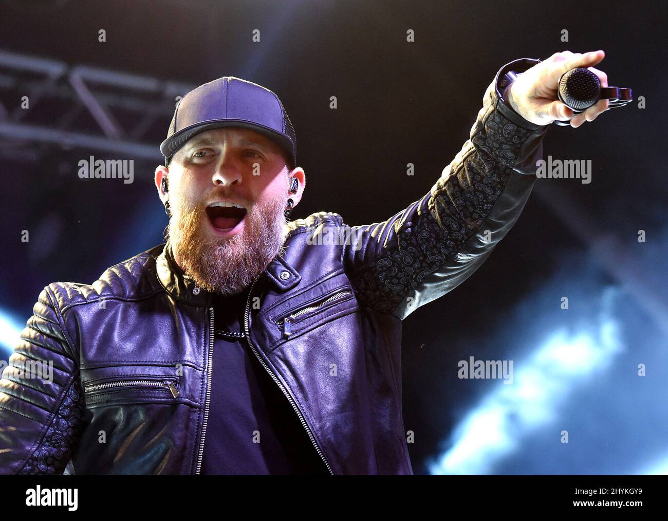 Brantley Gilbert sul palco al Tootsie's Orchid Lounge 59th Annual Birthday Bash tenutosi a Broadway il 9 ottobre 2019 a Nashville. Foto Stock