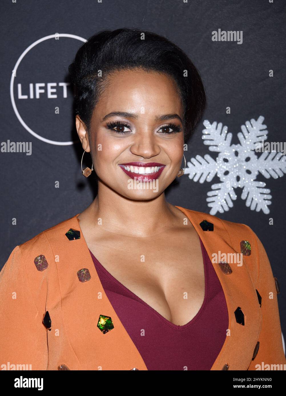 Kyla Pratt al IT's A Wonderful Lifetime Red Carpet tenuto al STK Los Angeles Foto Stock