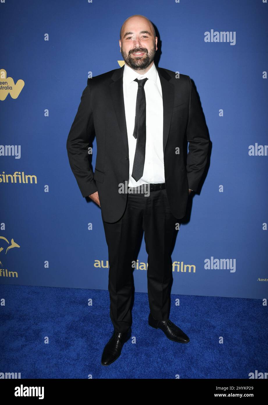 Anthony Maras partecipa al Gala 2019 degli Australiani in Film Awards a Los Angeles Foto Stock