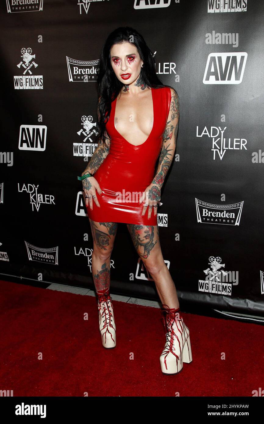 Joanna Angel alla prima TV di 'Lady Killer' tenuta al Brenden Theatre all'interno del Palms Casino di Las Vegas Foto Stock