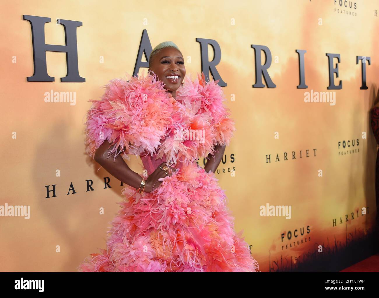 Cynthia Erivo arrivo alla €˜Harriet Los Angeles Premiere al Teatro Orpheum il 29 ottobre 2019 a Los Angeles, USA. Foto Stock