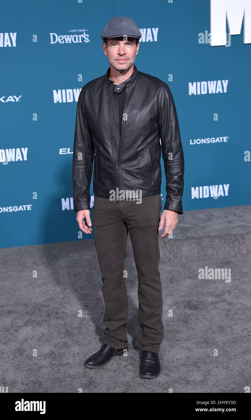 Scott Foley partecipa alla prima mondiale di Midway Foto Stock