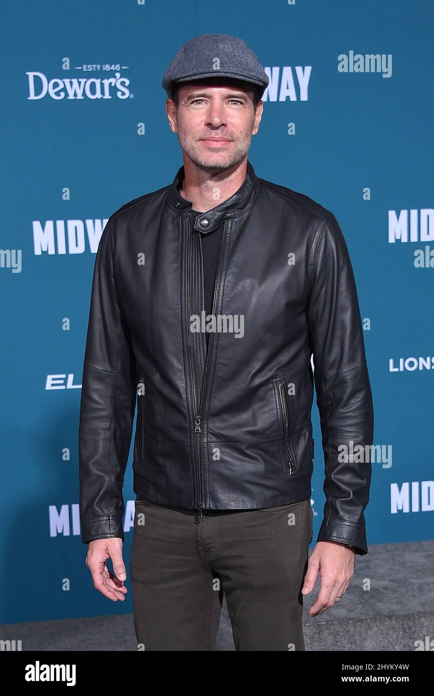 Scott Foley partecipa alla prima mondiale di Midway Foto Stock