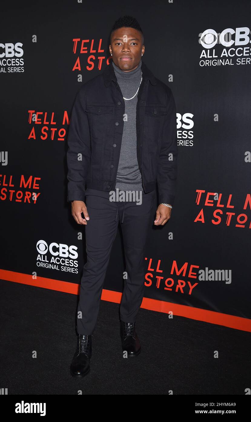 Caleb Castille partecipa alla stagione 2 Premiere di Tell Me A Story a Nashville Foto Stock