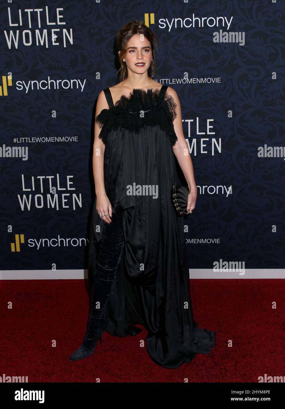 Emma Watson partecipa alla prima di Little Women a New York Foto Stock