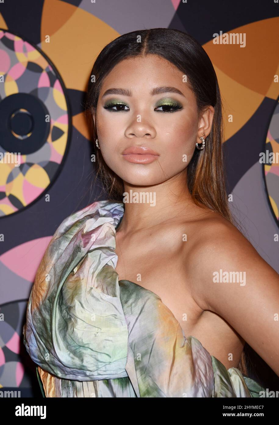 Storm Reid al Golden Globes Afterparty di HBO tenutosi al Beverly Hilton Hotel il 5 gennaio 2020 a Beverly Hills, Los Angeles. Foto Stock