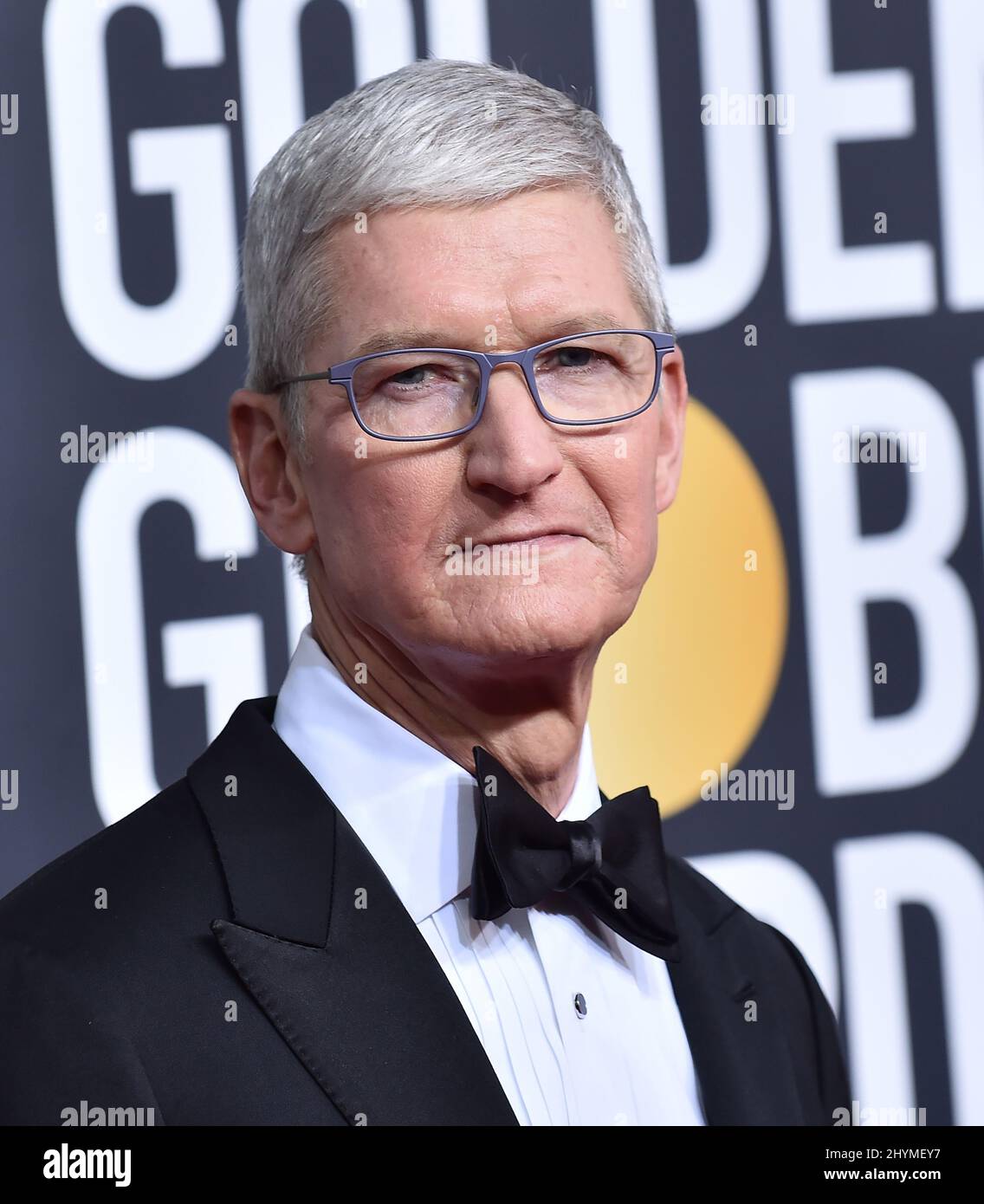 Tim Cook al Golden Globe Awards 77th che si tiene al Beverly Hilton Hotel Foto Stock