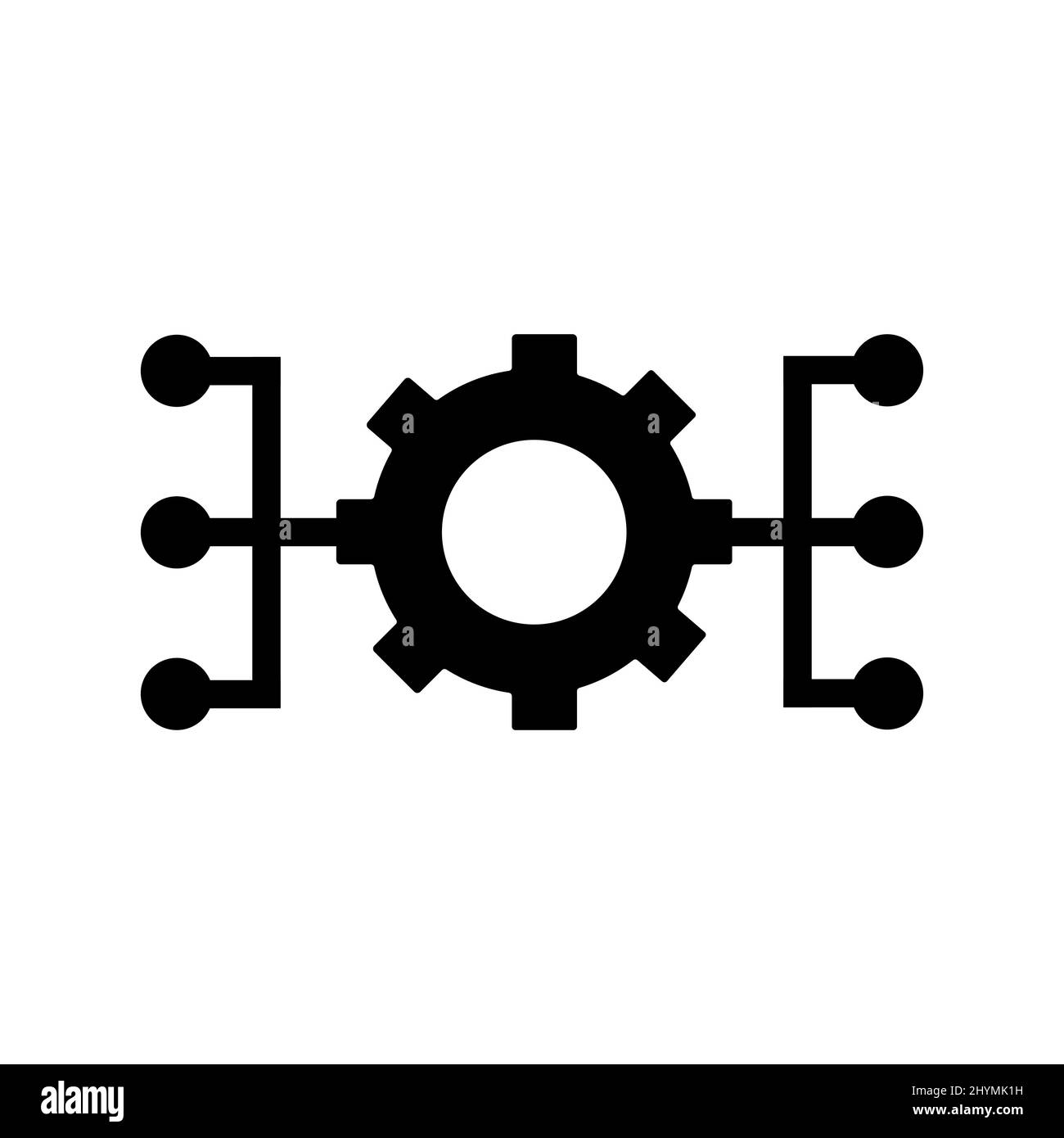 Icona astratta vettoriale sul bianco, illustrazione isolata per grafica e web design. Semplice simbolo piatto. Illustrazione Vettoriale