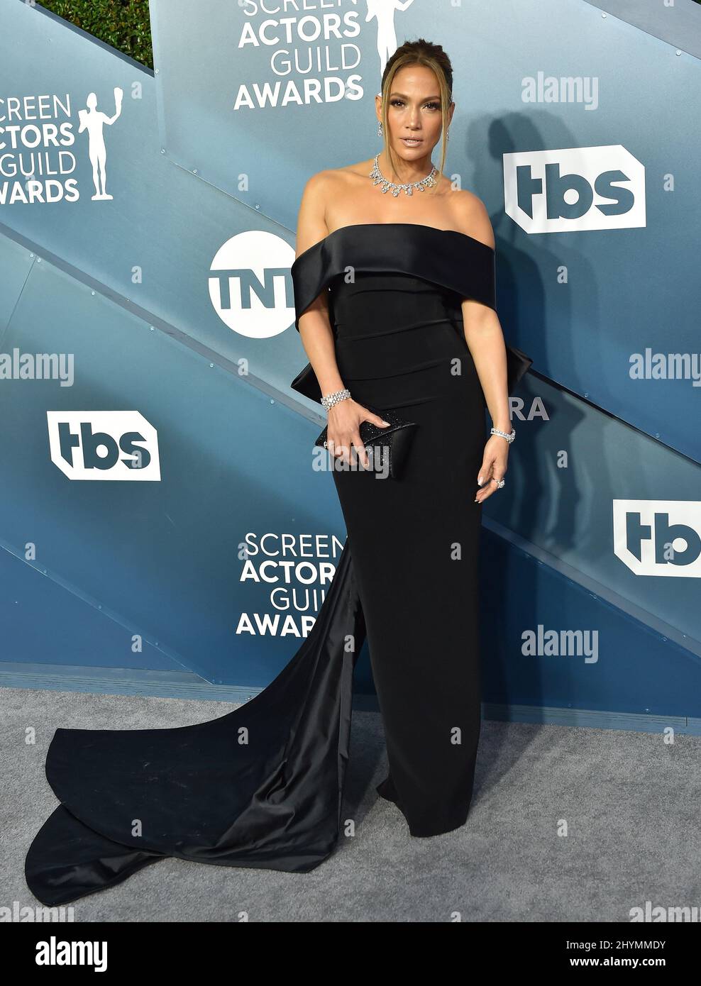 Jennifer Lopez al 26th Annual Screen Actors Guild Awards tenutosi presso l'Auditorium Shrine il 19 gennaio 2020 presso l'Auditorium Shrine, CA. Foto Stock