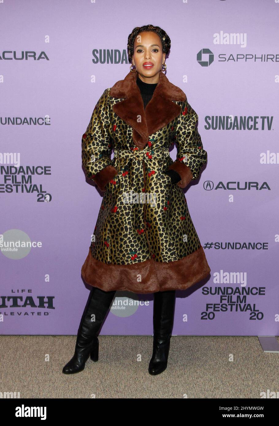 Kerry Washington alla prima di 'Slvie's Love' durante il Sundance Film Festival del 2020 che si tiene all'Eccles Theatre il 27 gennaio 2020 a Park City, Utah. Foto Stock