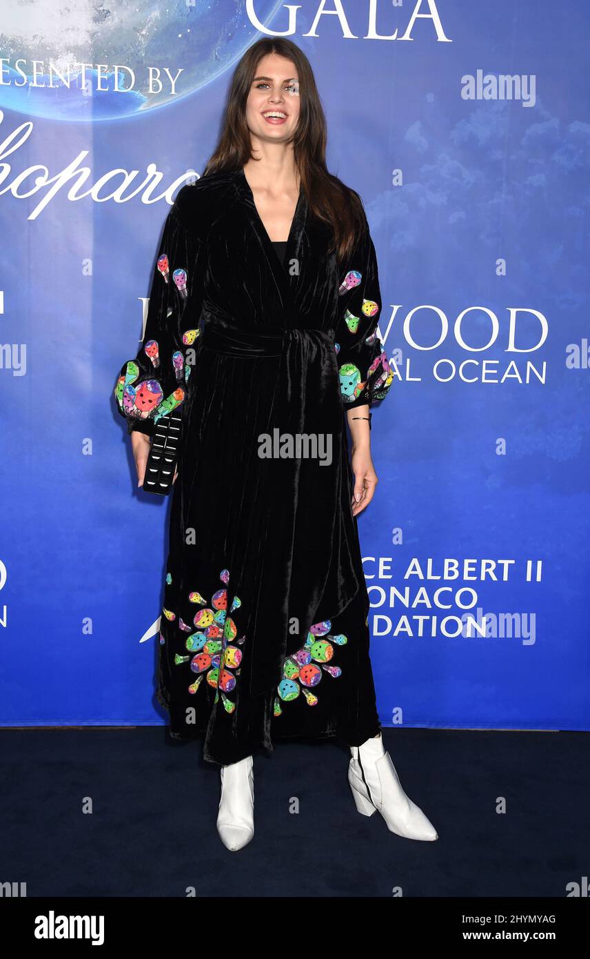 Livia Pillman al 2020 di Hollywood per il Global Ocean Gala in onore del Principe Alberto II di Monaco HSH tenuto in una tenuta privata il 6 febbraio 2020 a Beverly Hills, Los Angeles. Foto Stock