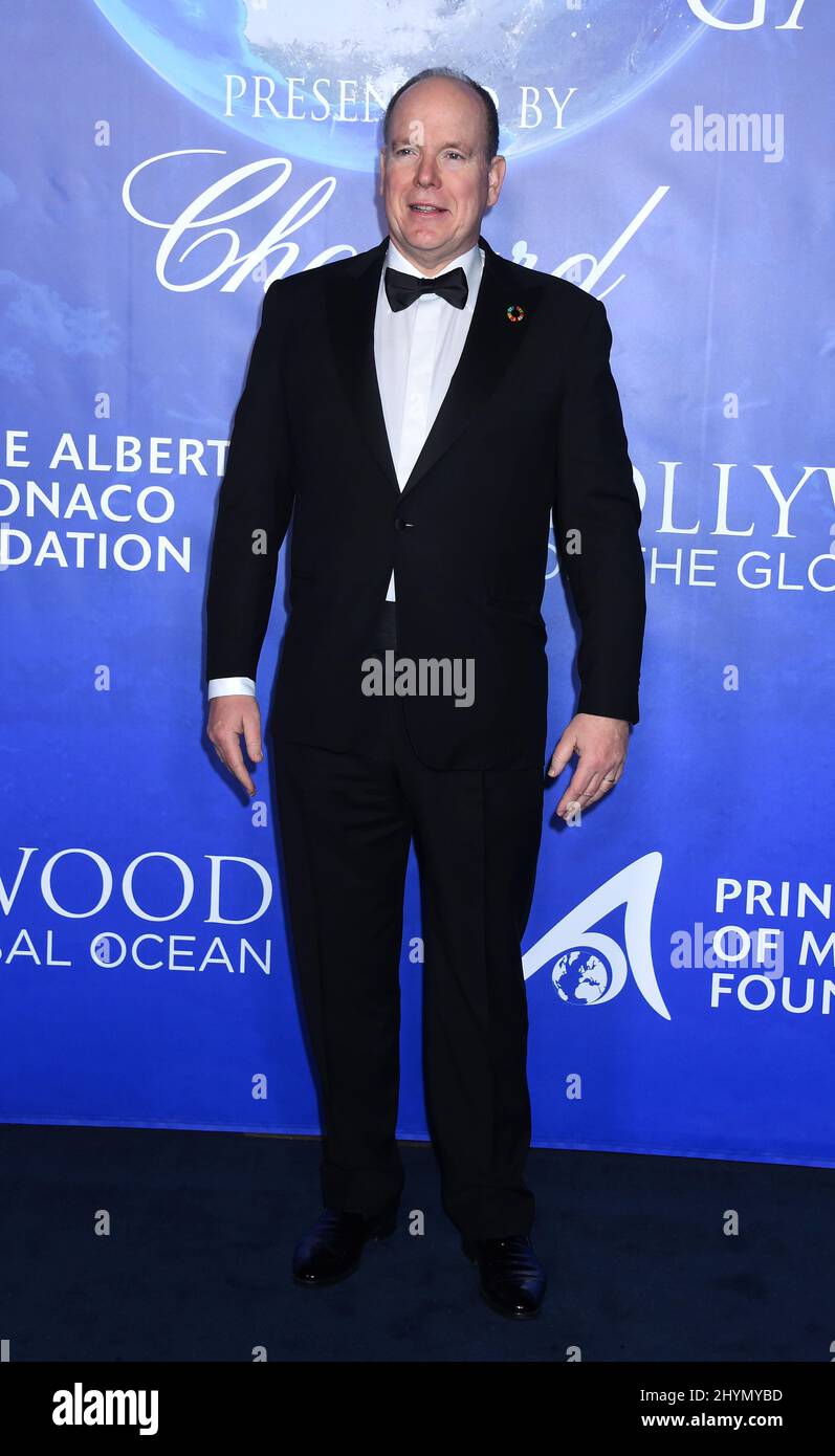 HSH Prince Albert II di Monaco al 2020 Hollywood per il Global Ocean Gala in onore del Principe Albert II di Monaco HSH tenuto in una tenuta privata il 6 febbraio 2020 a Beverly Hills, Los Angeles. Foto Stock