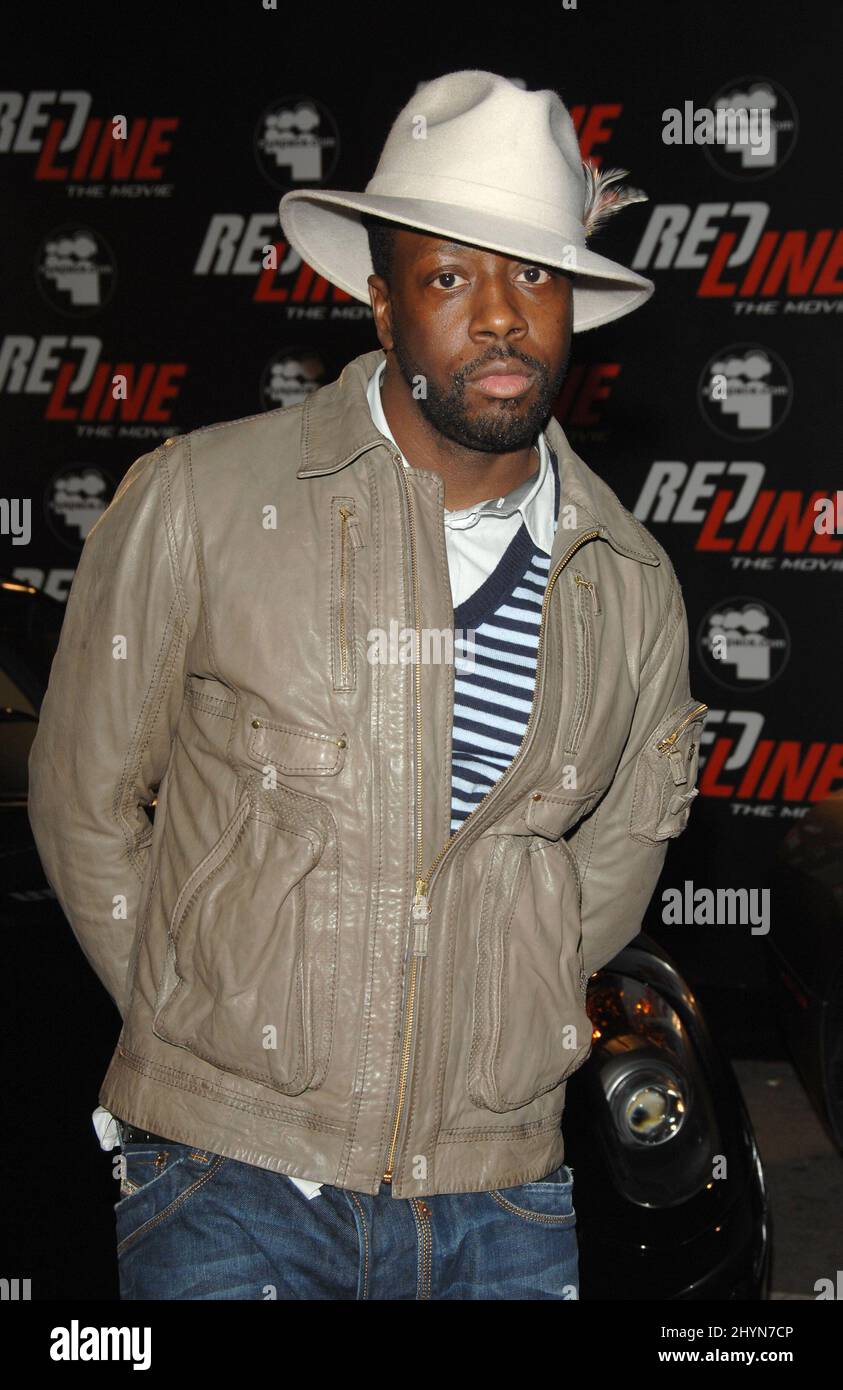 'Redline' il film presenta Wycleaf Jean & The Refugees All-Stars Performance tenuto presso la House of Blues di Hollywood. Foto: UK Stampa Foto Stock