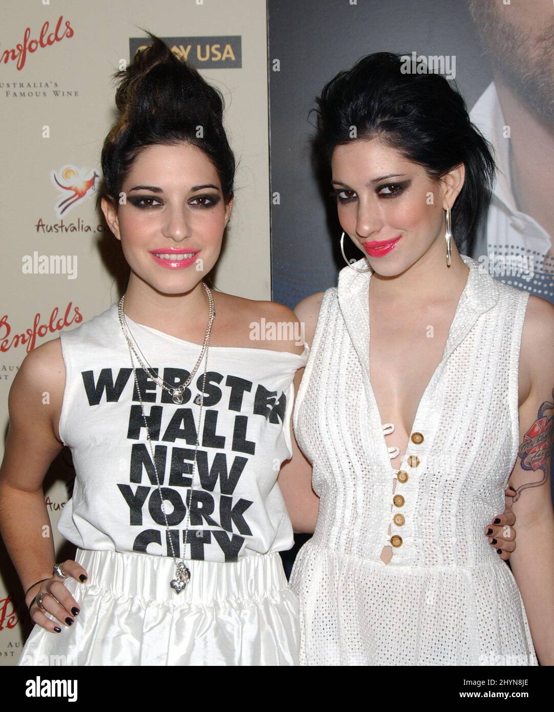 Le Veronicas partecipano al Penfolds Icon Black Tie Gala in Century City. Foto: UK Stampa Foto Stock