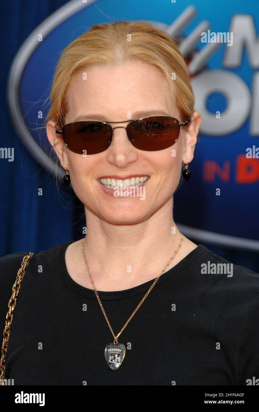 Bridget fonda partecipa alla prima mondiale 'Meet the Robinsons' che si tiene al Teatro El Capitan di Hollywood. Foto: UK Stampa Foto Stock