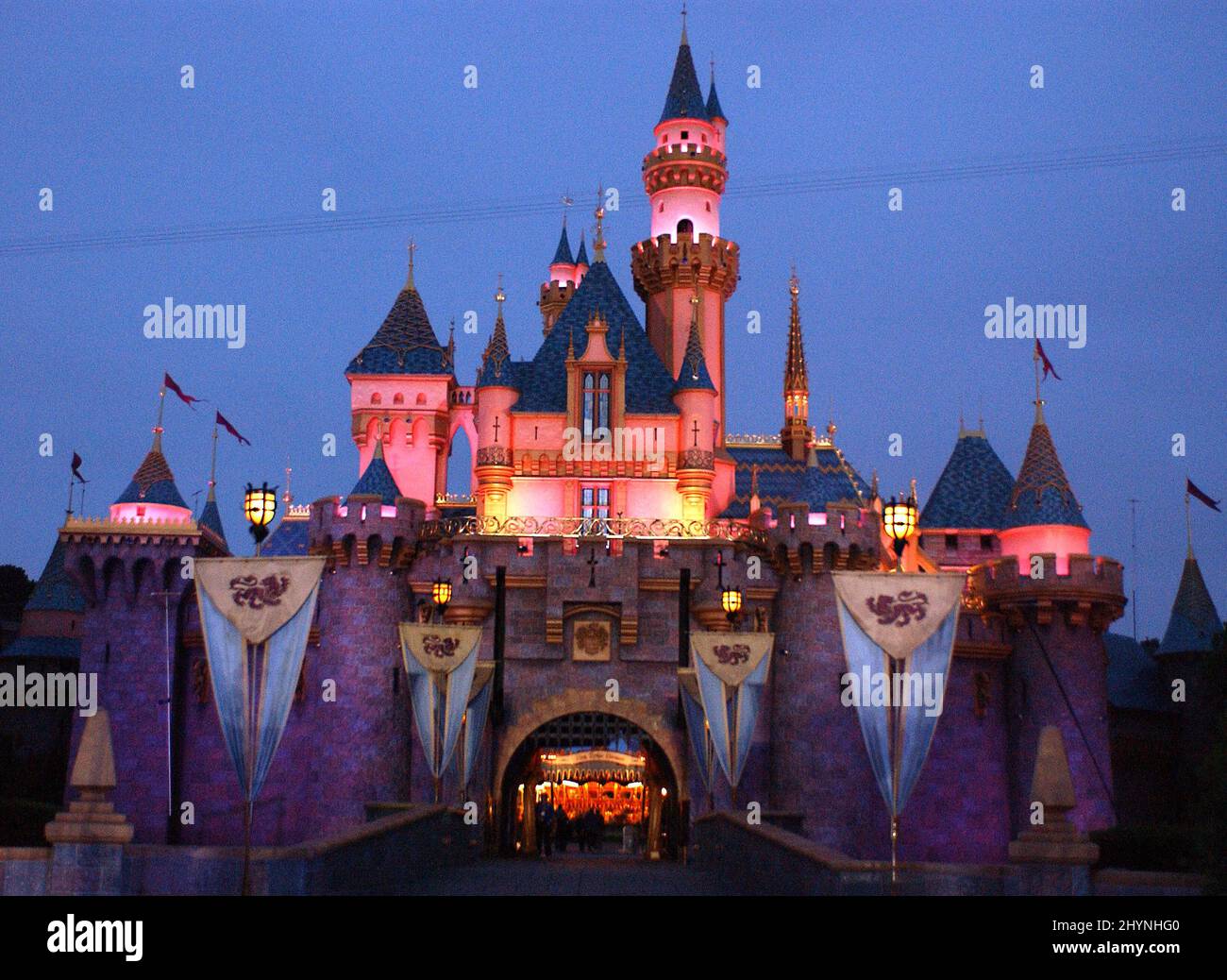 Celebrazione del 50th° anniversario di Disneyland. Foto: UK Stampa Foto Stock