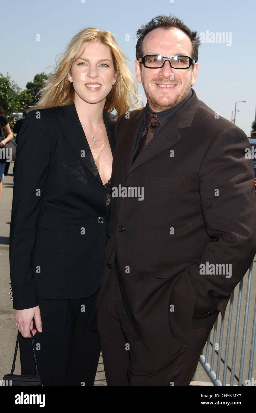 DIANA KRALL & ELVIS COSTELLO PARTECIPA AI 2003 INDEPENDENT SPIRIT AWARDS A SANTA MONICA BEACH, CALIFORNIA. IMMAGINE: STAMPA UK Foto Stock