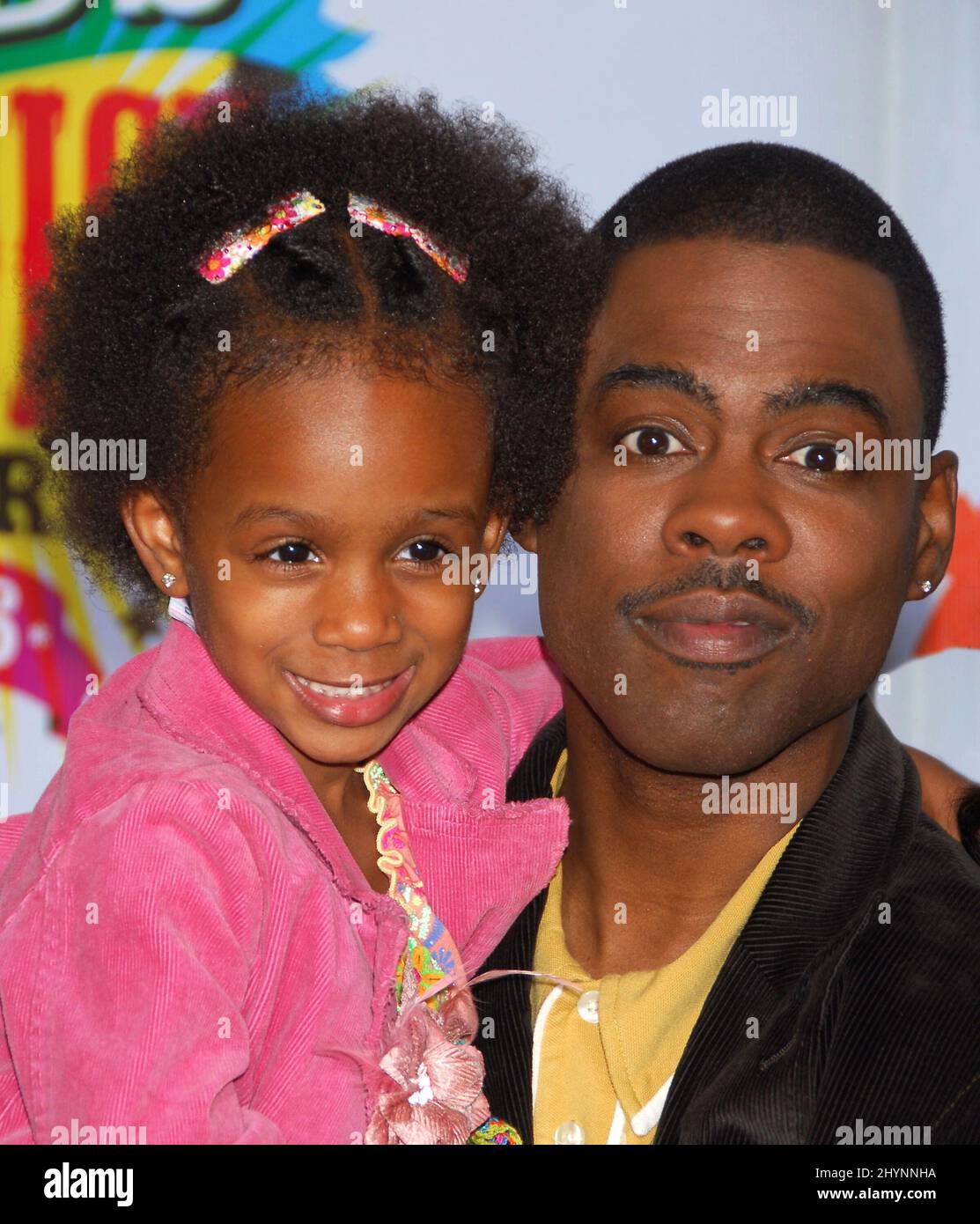 Chris Rock e Daughter Lola partecipano ai premi annuali Kids' Choice 19th al Pauley Pavilion dell'UCLA. Foto: UK Stampa Foto Stock