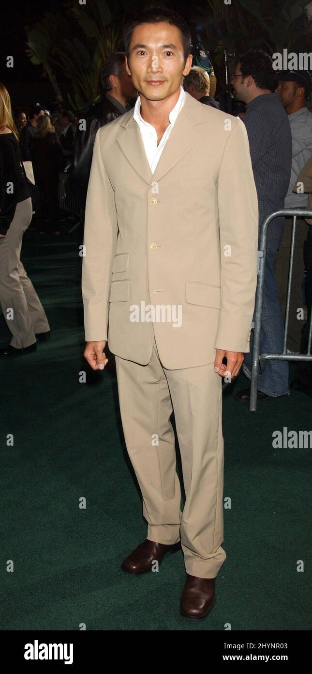 COLLIN CHOU PARTECIPA AL 'THE MATRIX RELOADED' PARTY MONDIALE DI LANCIO DVD IN CALIFORNIA. IMMAGINE: STAMPA UK Foto Stock