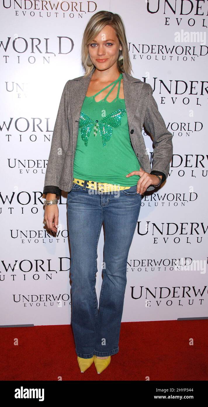 Crystal Allen partecipa alla prima mondiale "Underworld Evolution" di Hollywoiod. Foto: UK Stampa Foto Stock