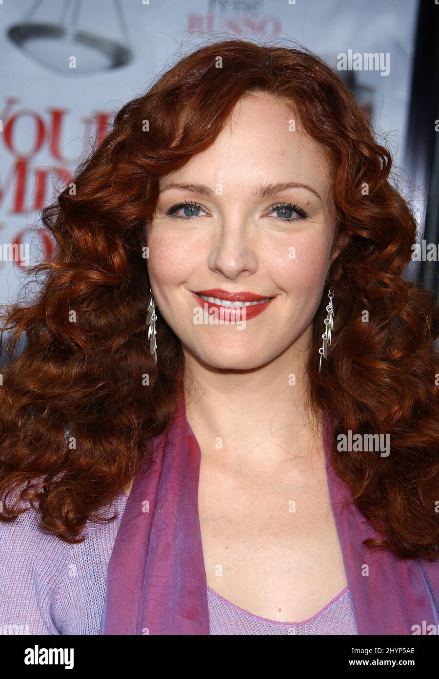 Amy Yasbeck partecipa alla prima mondiale 'Yours, Mine & Ours' di Hollywood. Foto: UK Stampa Foto Stock