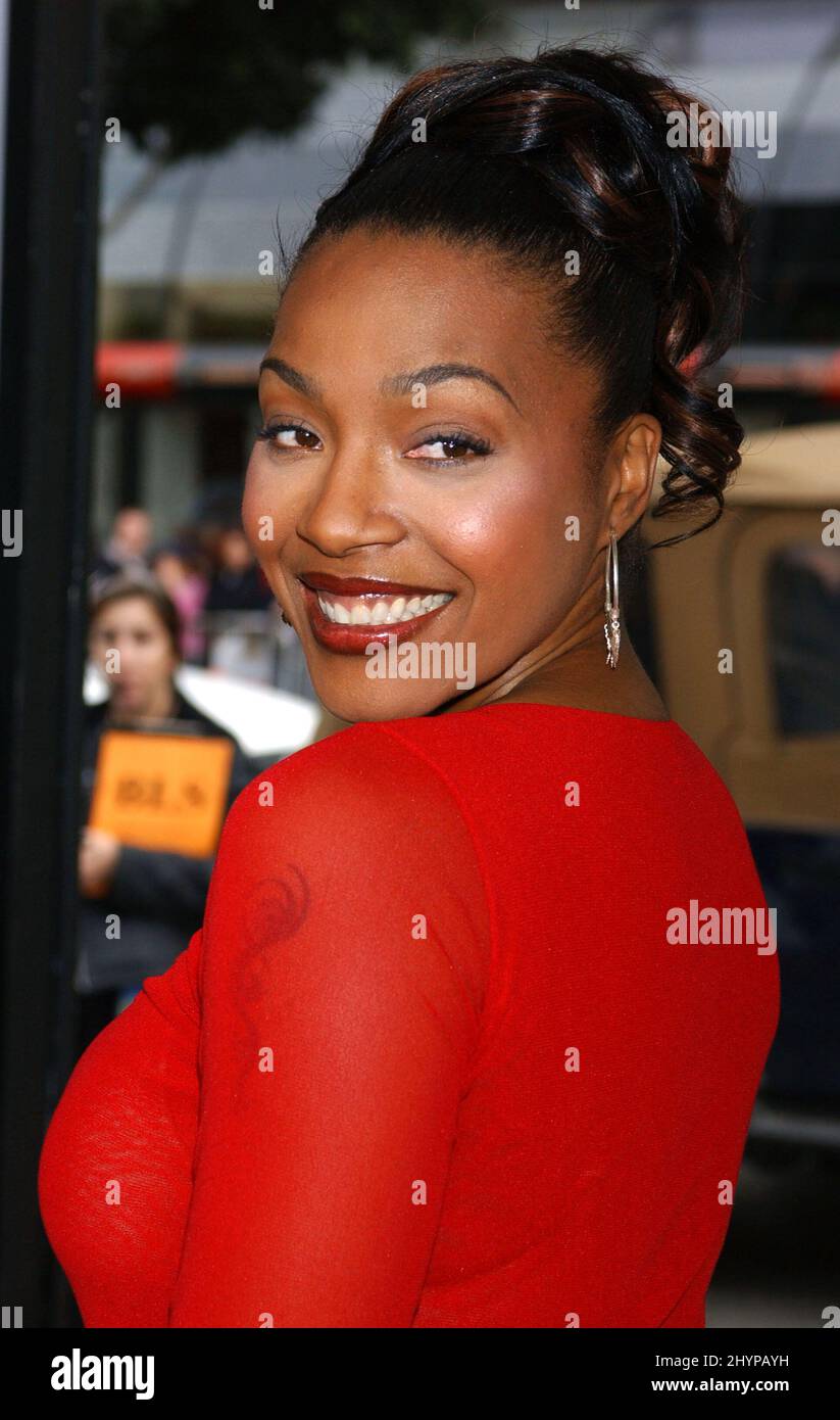 Nona Gaye partecipa alla Premiere 'The Polar Express' di Hollywood. Foto: UK Stampa Foto Stock