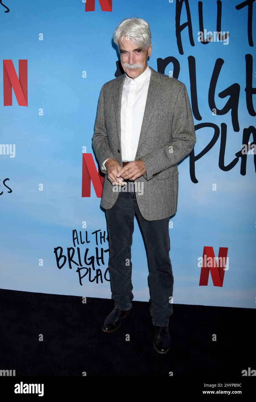 Sam Elliott al "All the Bright Places" di Netflix, lo Screening speciale di Los Angeles, tenuto presso i cinema ARCLIGHT di Hollywood Foto Stock