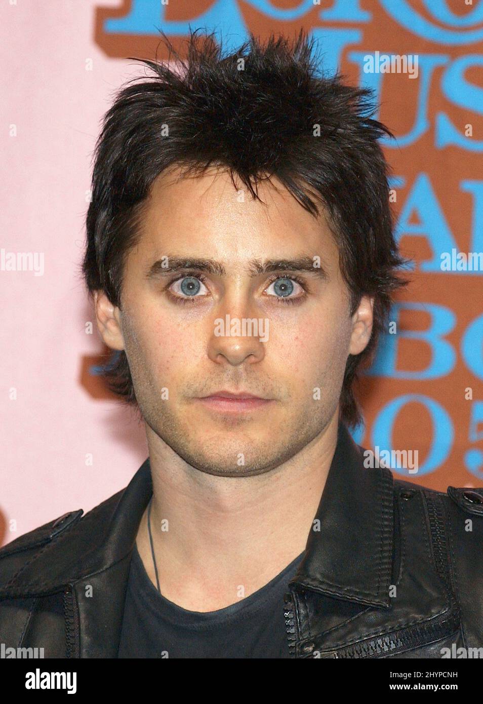 Jared Leto partecipa ai MTV Europe Music Awards 2005 al Padiglione Atlantico di Lisbona, Portogallo. Foto: UK Stampa Foto Stock