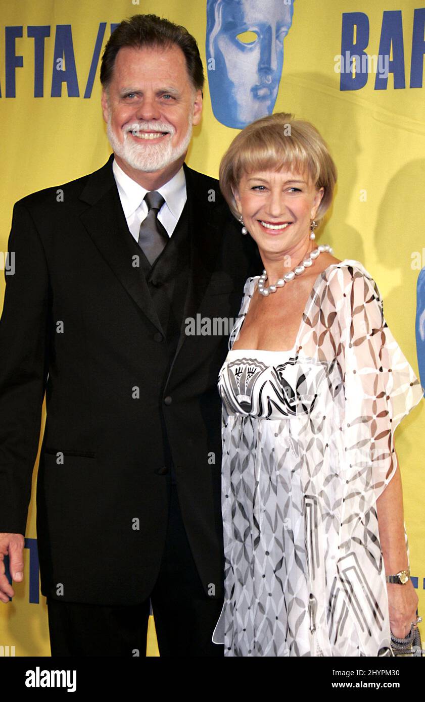 Helen Mirren & Taylor Hackford partecipano ai premi annuali BAFTA/LA Britannia 13th a Beverly Hills. Foto: UK Stampa Foto Stock