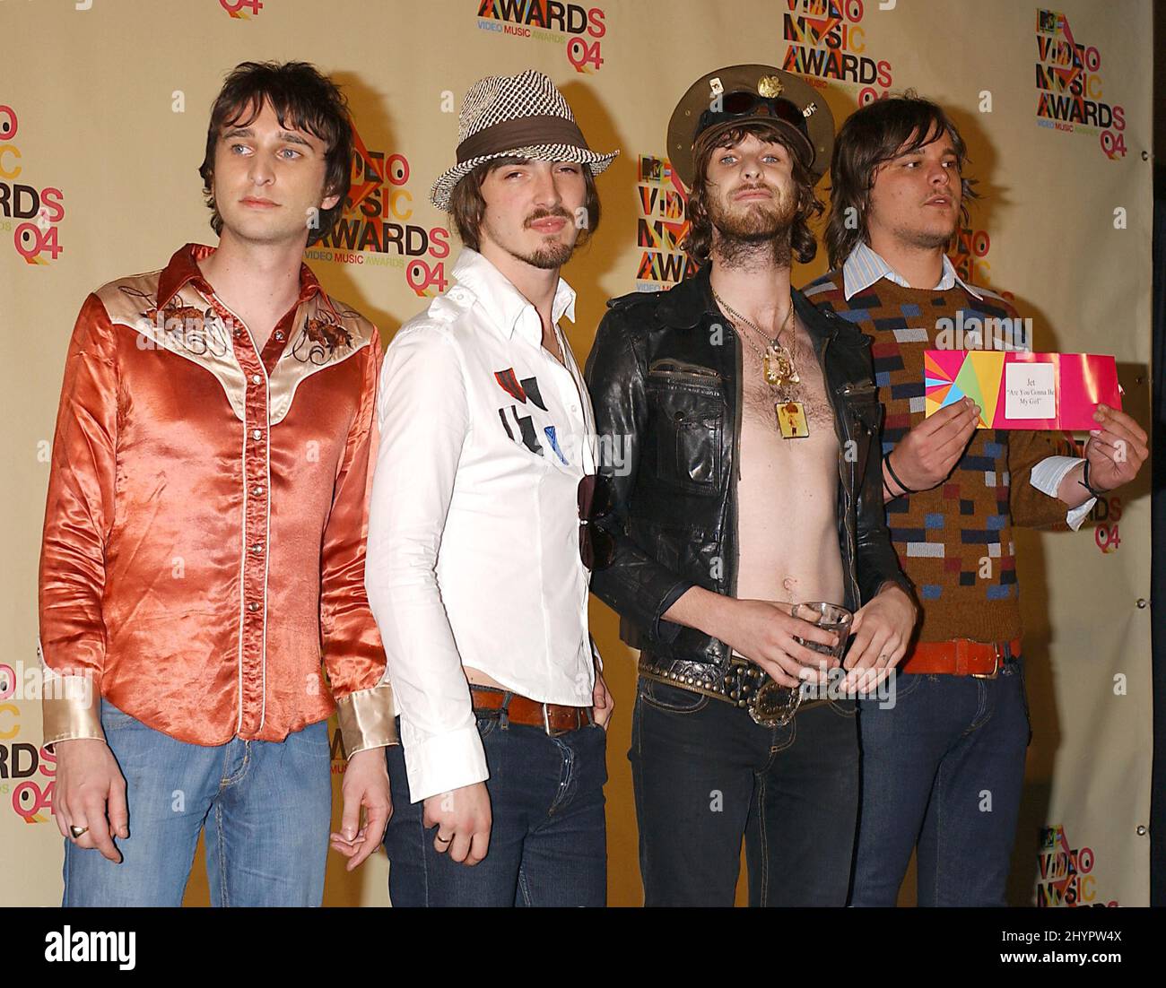 Jet partecipa ai MTV Music Video Awards 2004 a Miami, Florida. Foto: UK Stampa Foto Stock