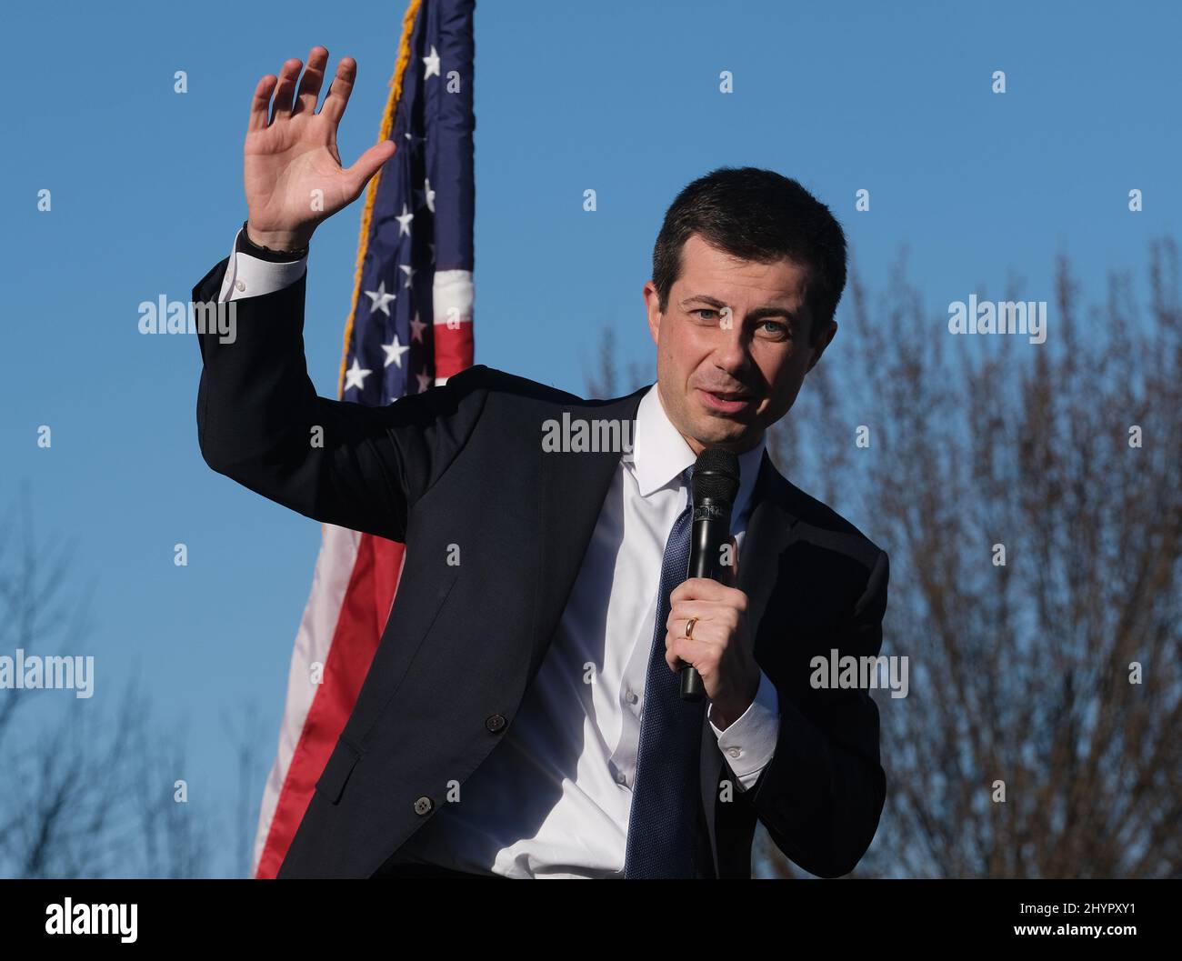 Il candidato democratico alla presidenza Pete Buttigieg si è presentato a Nashville, Tennessee Foto Stock