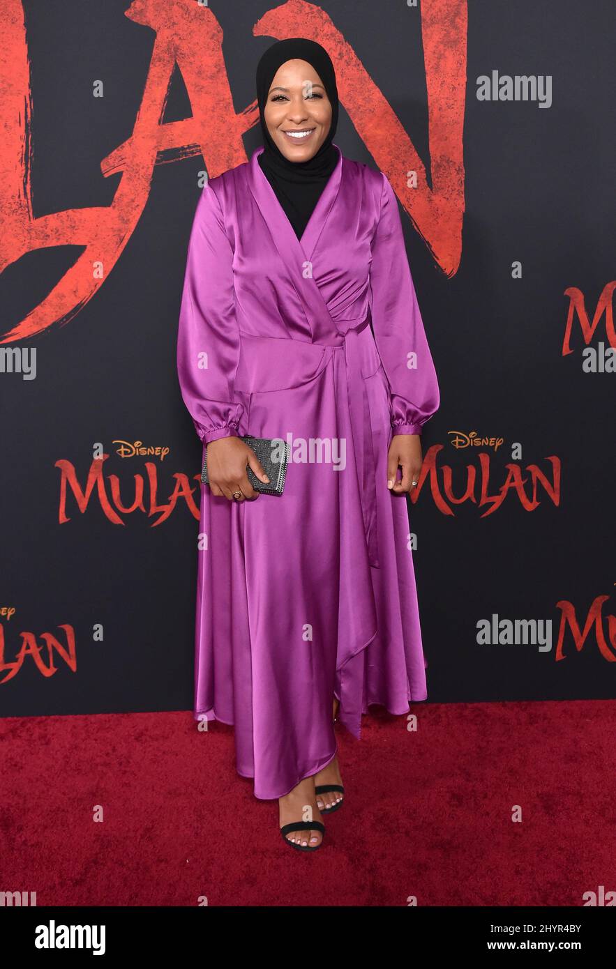 Ibtihaj Muhammad partecipa al Disney's Mulan World Premiere tenuto a Hollywood, USA il lunedì 9 marzo 2020. Foto Stock