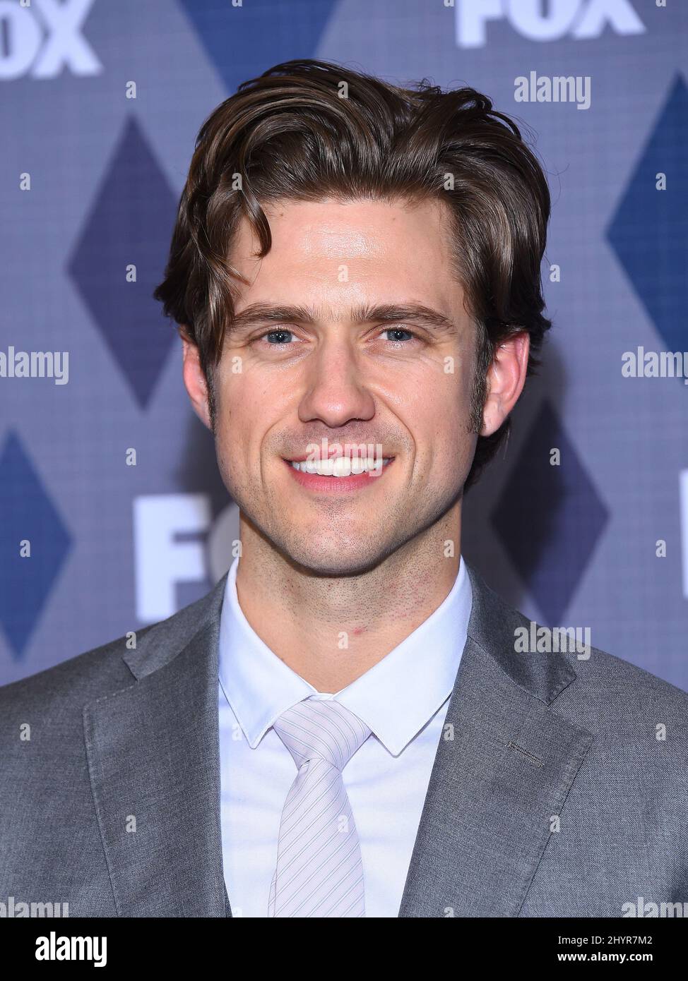 Aaron Tveit risulta positivo per il coronavirus COVID-19. 15 gennaio 2016 Pasadena, CA Aaron Tveit FOX Winter TCA 2016 Party tenuto presso il Langham Huntington Hotel & Spa. Foto Stock