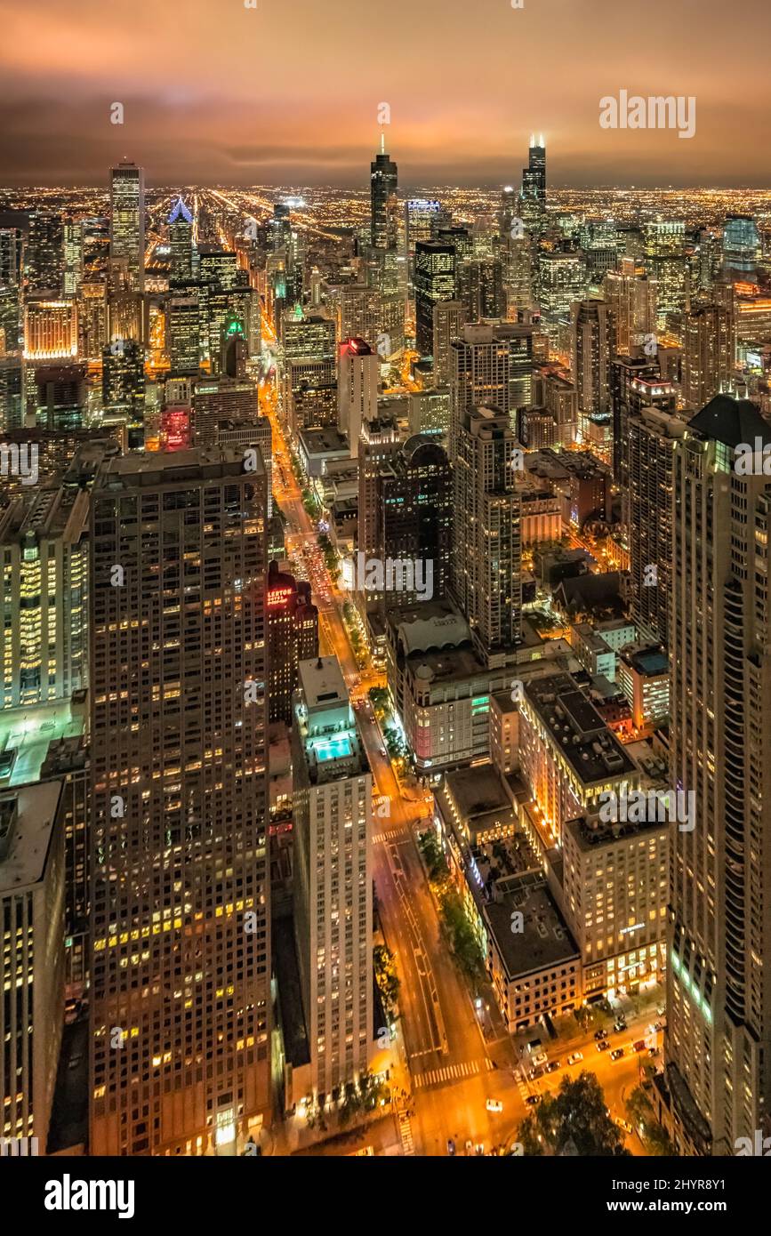 Foto da una vista panoramica sulla città di New york Foto Stock
