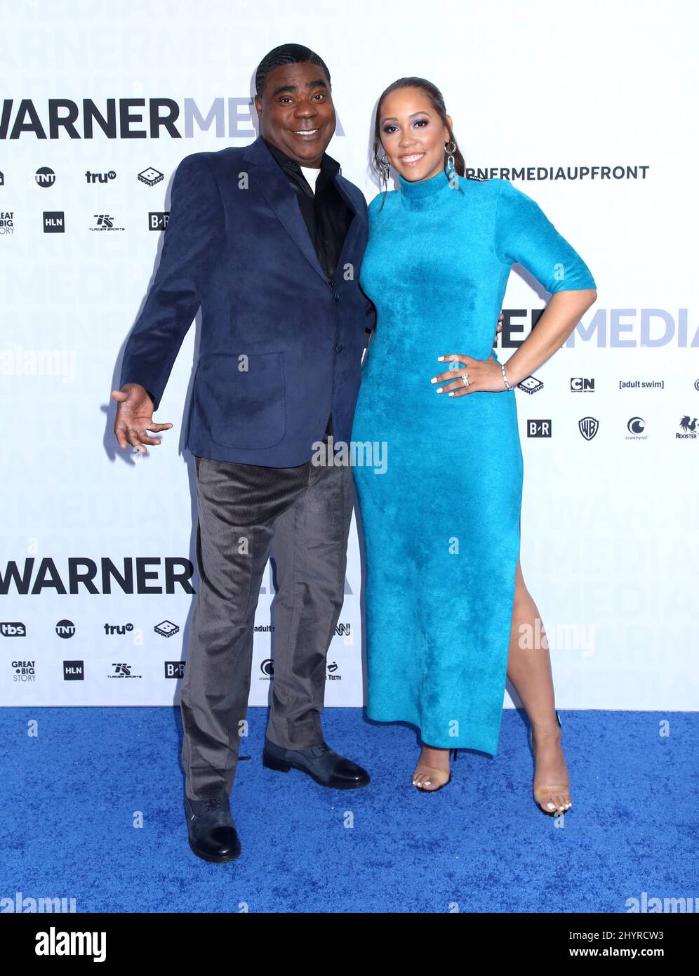 FOTO DI ARCHIVIO: Tracy Morgan e la moglie Megan Wollover per archiviare per il divorzio dopo quasi cinque anni di matrimonio. Tracy Morgan & Megan Wollover partecipa al WarnerMedia Upfront 2019 tenuto al Teatro al Madison Square Garden il 15 maggio 2019 a New York City, NY Foto Stock