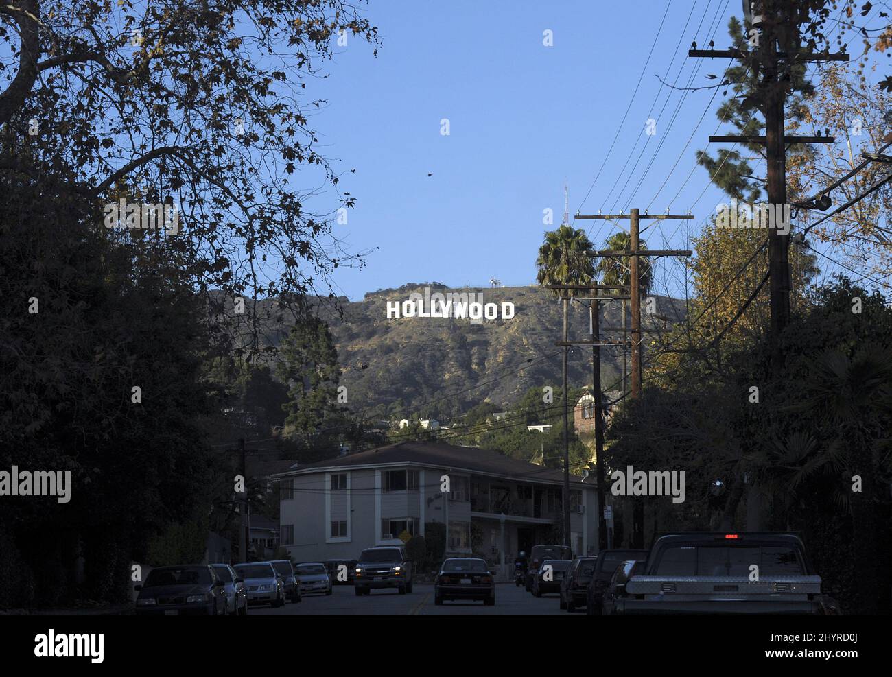 The Hollywood Sign in Hollywood, California. Foto Stock