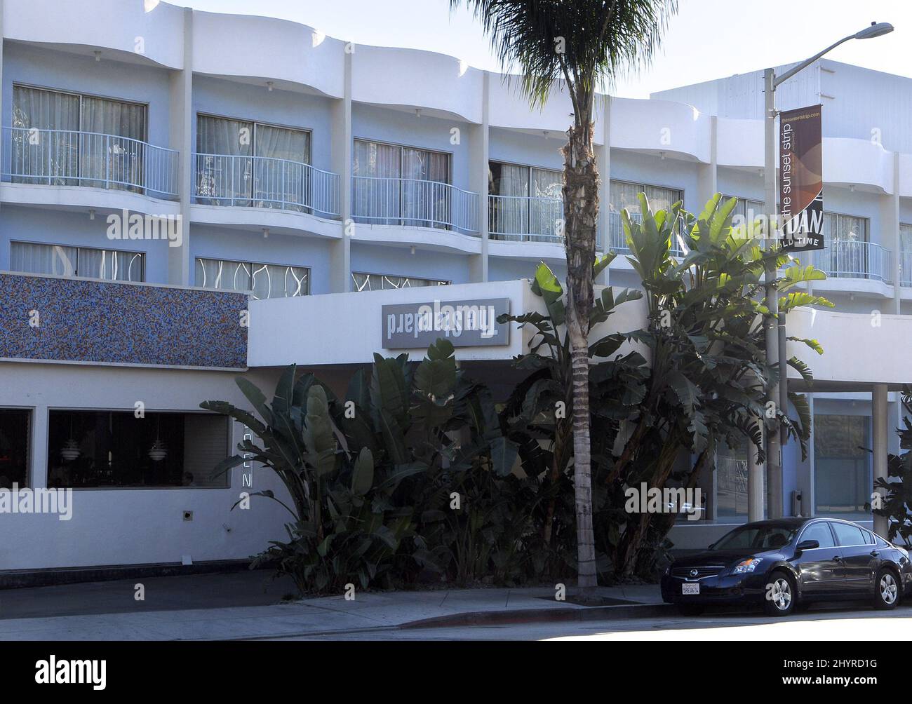 The Standard Hotel on Sunset Boulevard a West Hollywood, California. Foto Stock