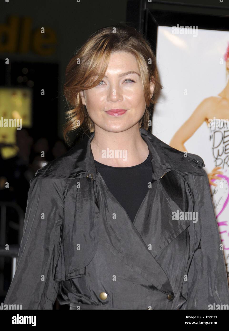 Ellen Pompeo partecipa al teatro Mann Village di Westwood, California, al "Prmiere of '27 Dresses". Foto Stock