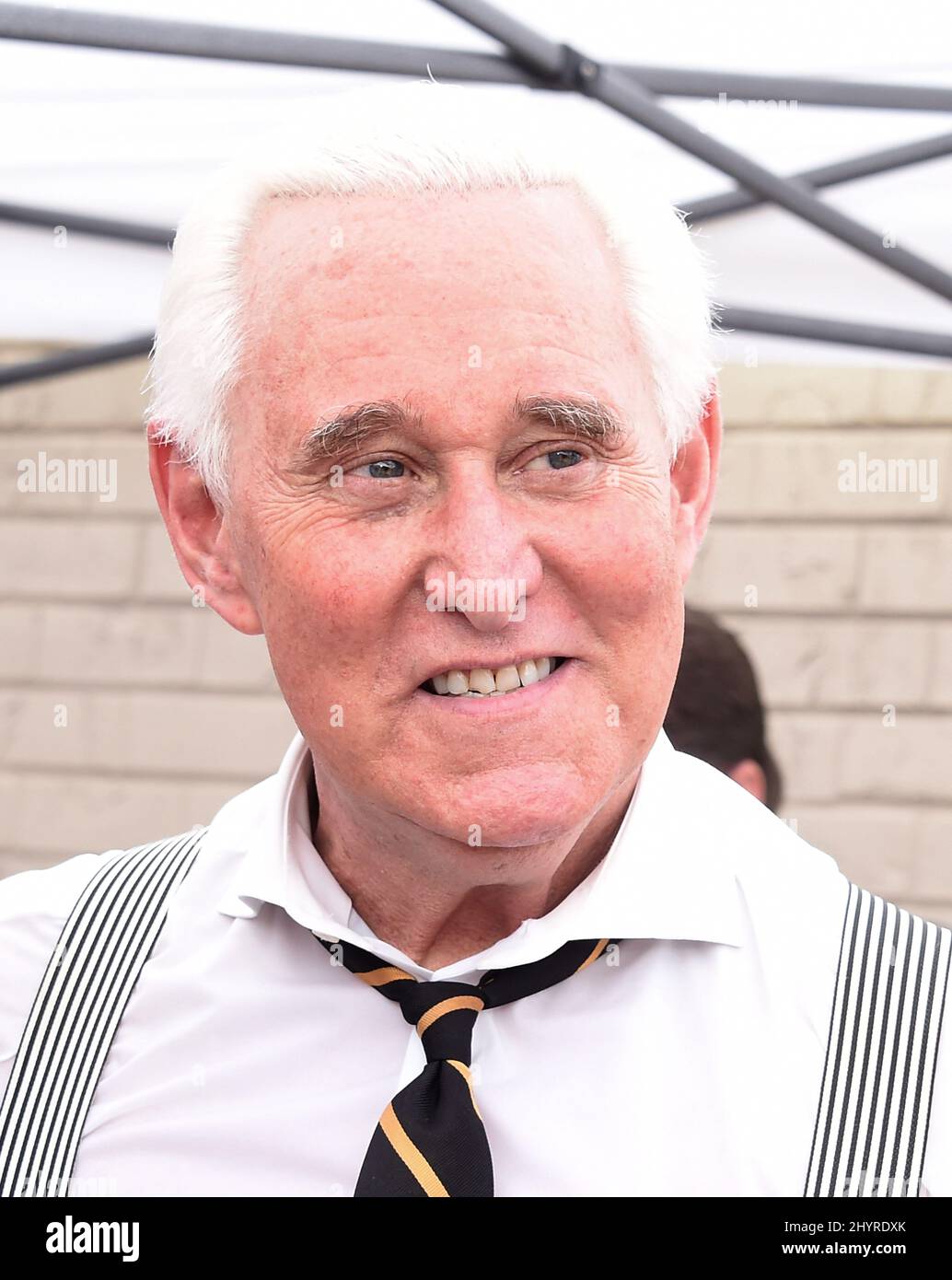 Roger Stone alla Global Vision Bible Church di Mt. Juliet, TN. Il 30 agosto 2020 Foto Stock