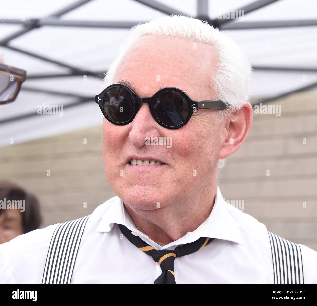 Roger Stone alla Global Vision Bible Church di Mt. Juliet, TN. Il 30 agosto 2020 Foto Stock