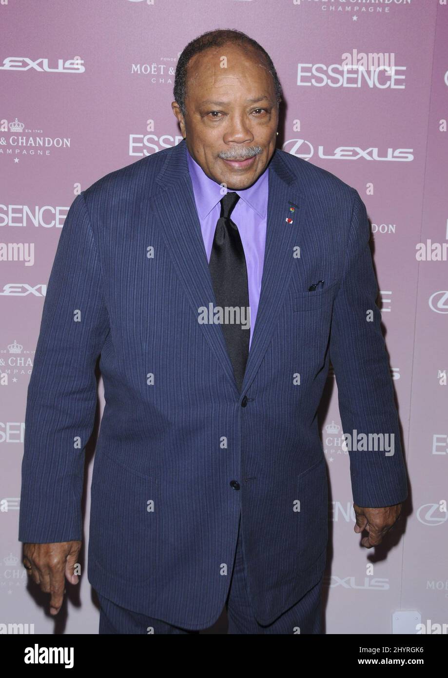 Quincy Jones assiste Essence Black Women a Hollywood Luncheon a Los Angeles. Foto Stock