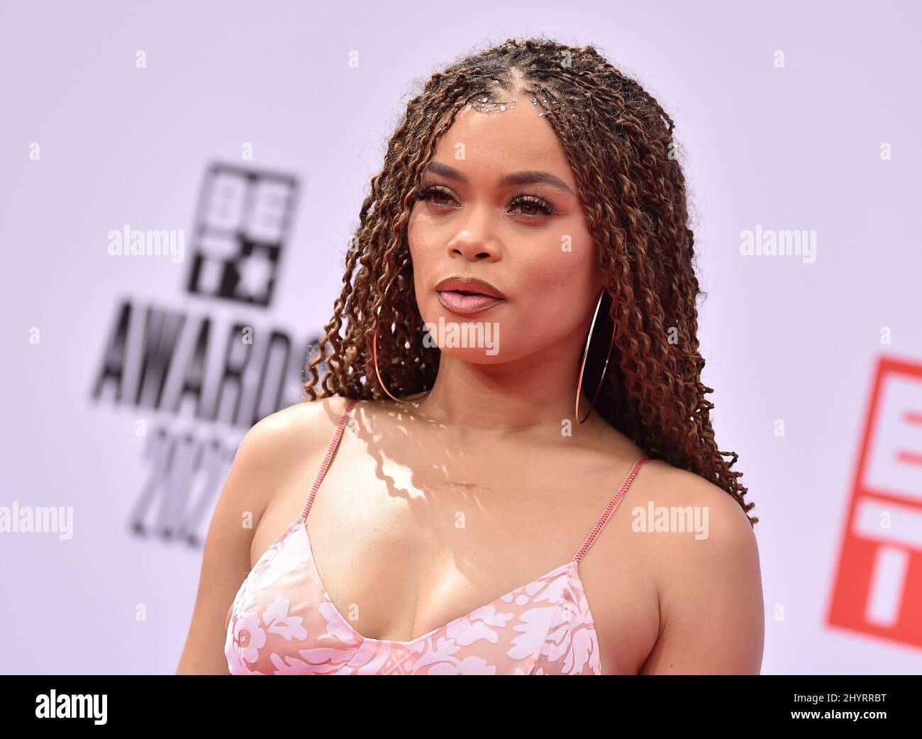 Andra Day al BET Awards 2021 che si tiene al Microsoft Theatre L.A. Dal vivo il 27 giugno 2021 a Los Angeles, California. Foto Stock