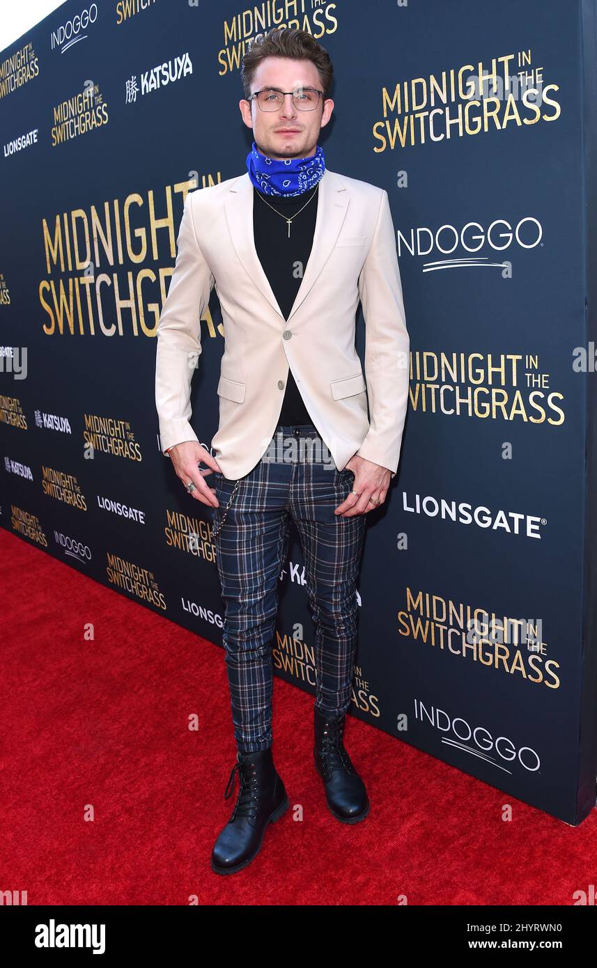 James Kennedy al 'Midnight in the Switchgrass' di Los Angeles Special Screening tenuto al Regal Cinemas L.A. Live il 19 luglio 2021 a Los Angeles, California. Foto Stock