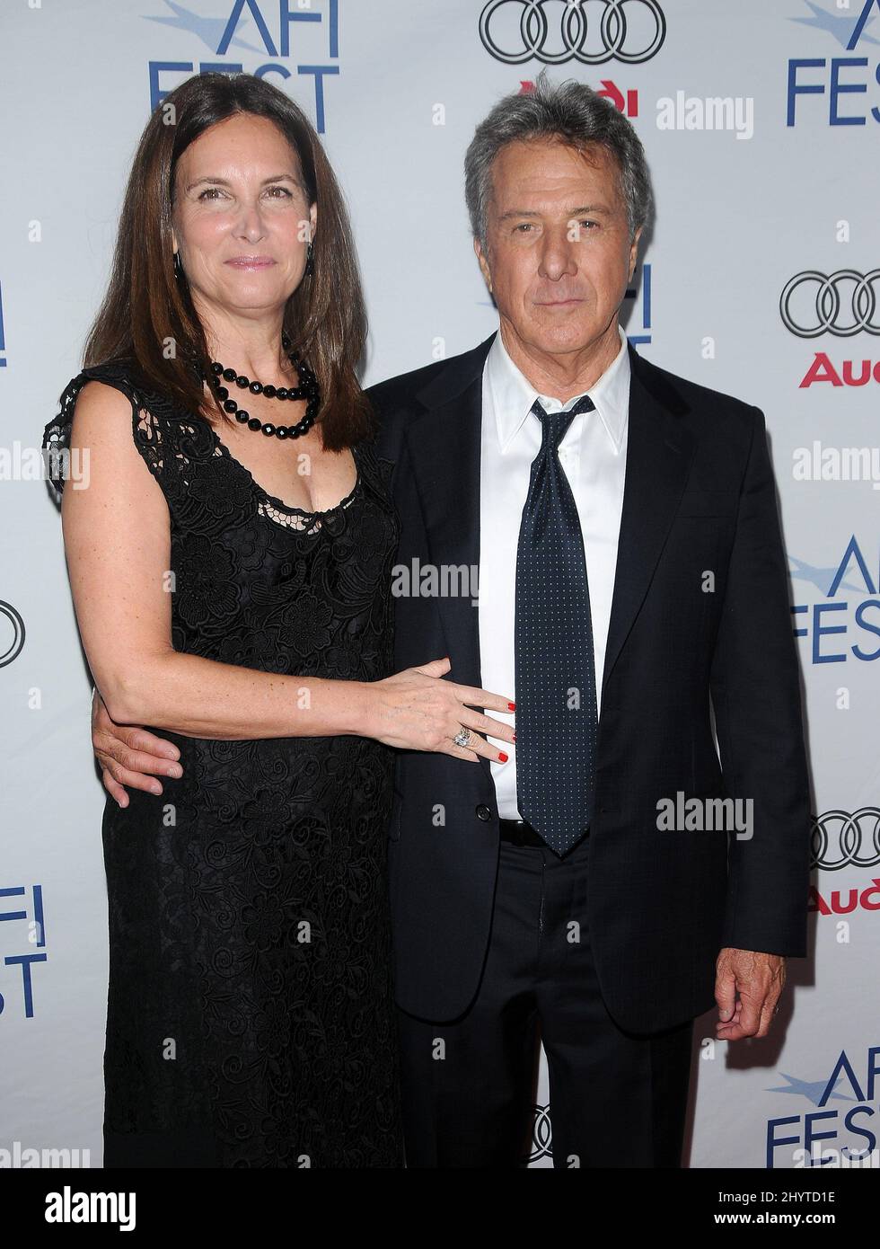 Dustin Hoffman e Lisa Gottsegen alla proiezione AFI Fest 2008 di 'Last Chance Harvey' presso i cinema ARCLIGHT. Foto Stock