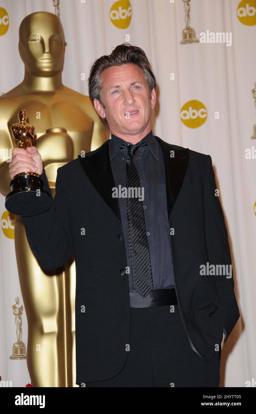 Sean Penn al 81st Academy Awards al Kodak Theatre di Los Angeles. Foto Stock