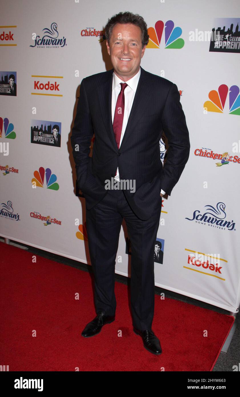 Piers Morgan al 'The Celebrity Apprentice' Live Season Finale tenuto al Museo di Storia Naturale di New York Foto Stock